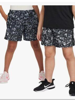 Nike Kids Unisex Woven Training Shorts Black Standard Fit Extra Large
